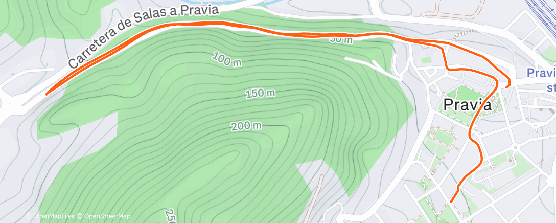 Карта физической активности (Carrera de tarde)