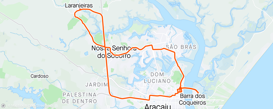 Map of the activity, Volta de Laranjeiras 🥵 Flávio queria me matar!
