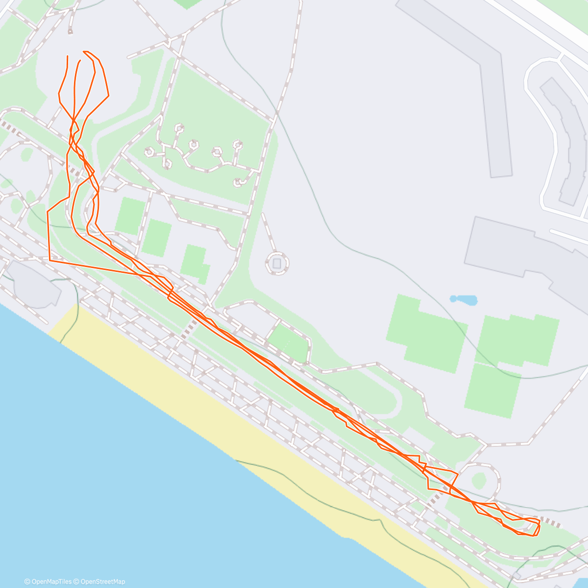 Map of the activity, 1 января - забег желаний