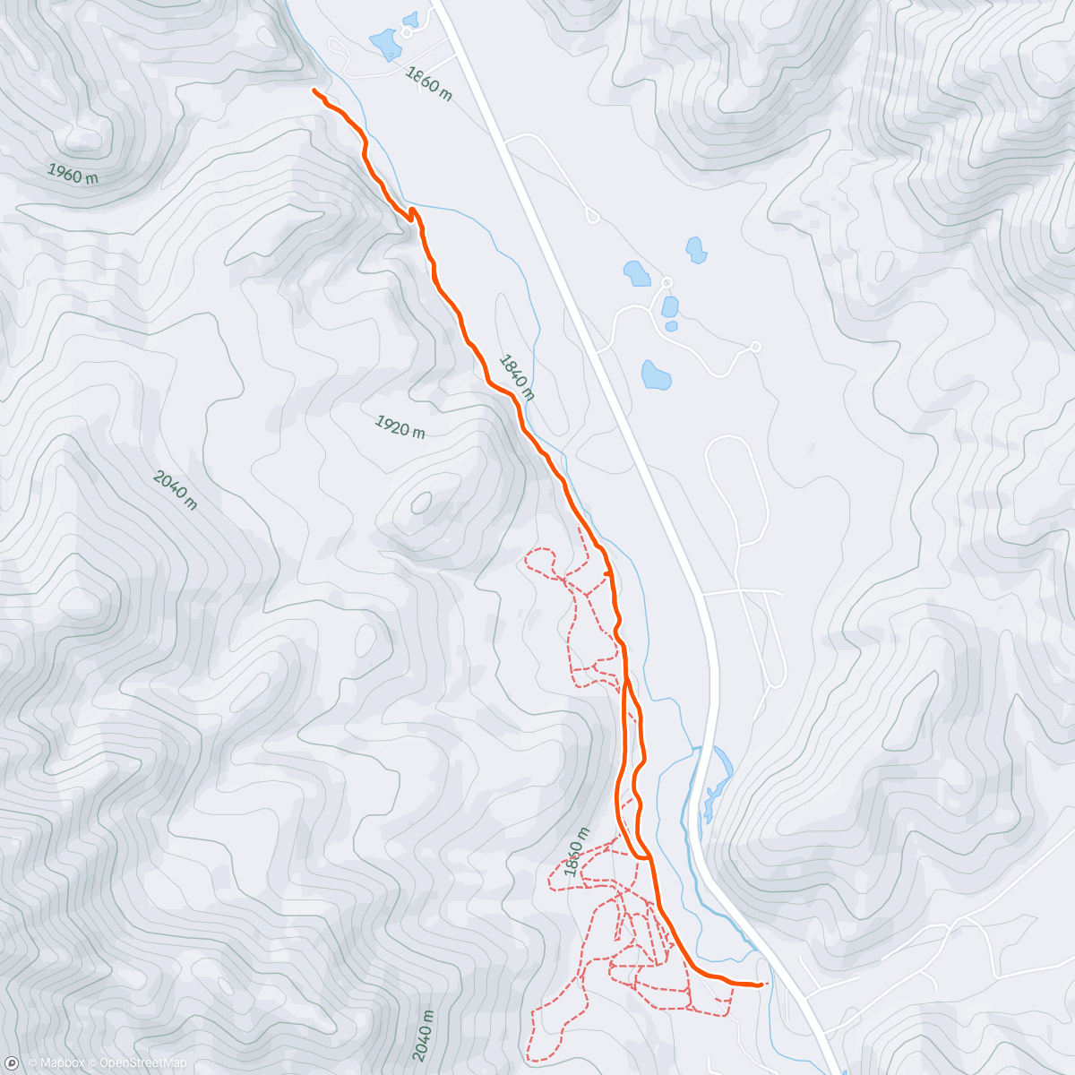Map of the activity, Morning Trail Run