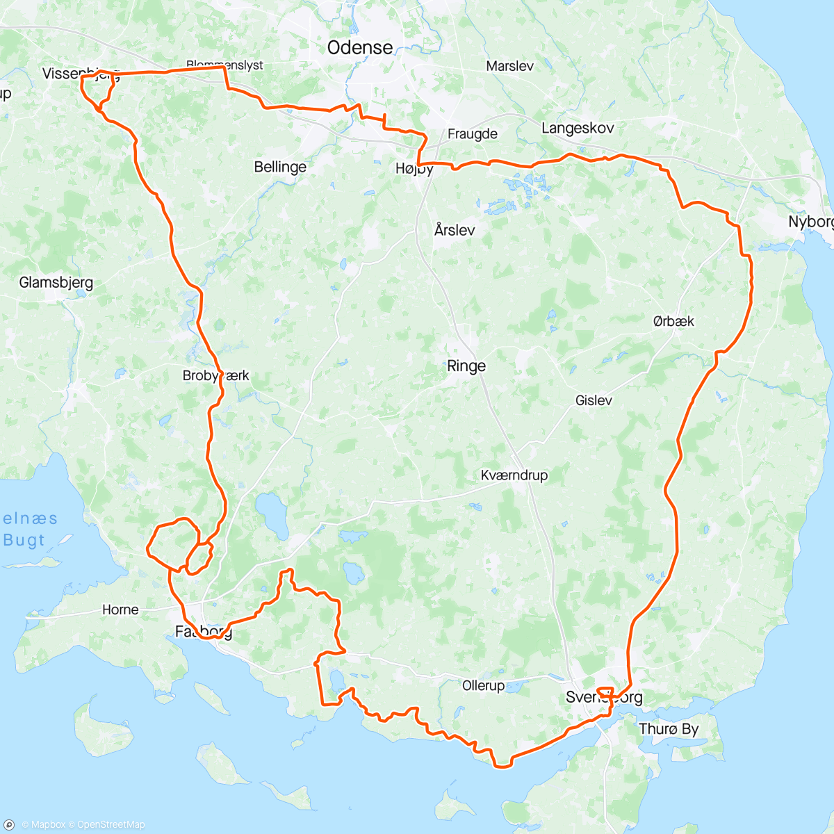 「2xGalgebakken, 2xGolfbakken, 2x Vissenbjerg」活動的地圖