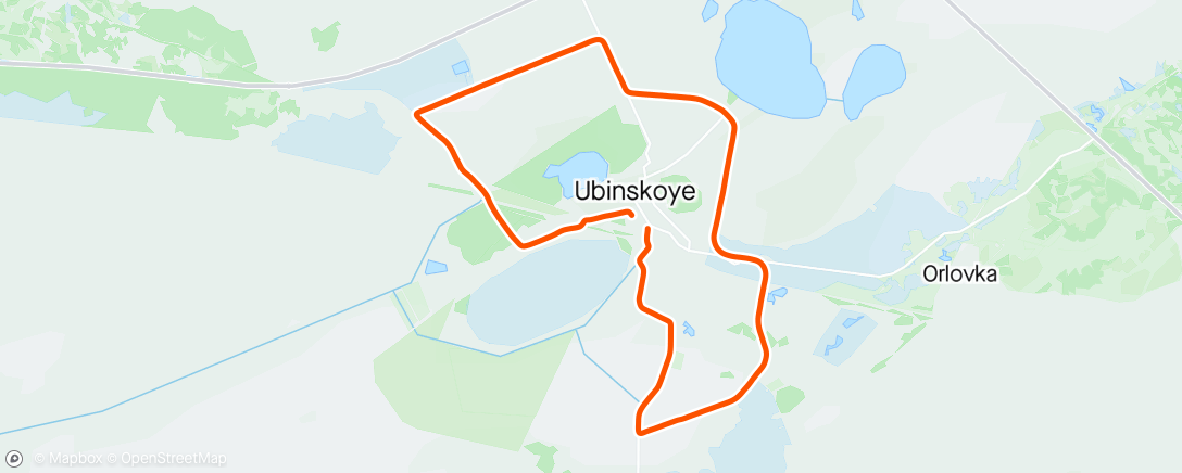 Mappa dell'attività Вечерний забег