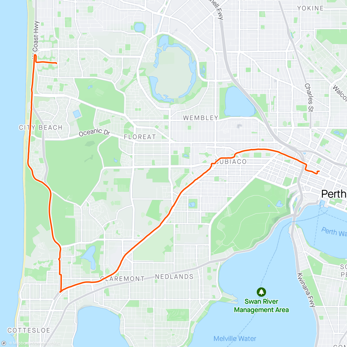 Map of the activity, Commute on the Giant #377