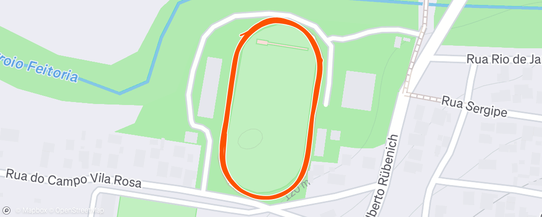 Map of the activity, Morning Run