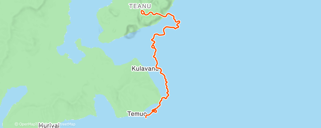 Map of the activity, Zwift - Southern Coast Cruise in Watopia