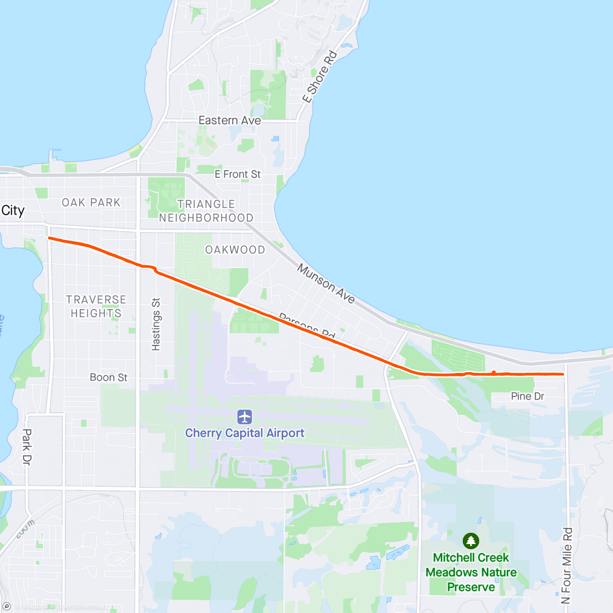 Map of the activity, First ride on the new (to us) whip! Thanks Norte!
