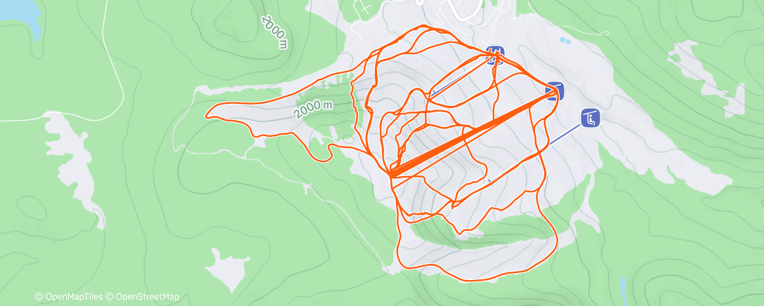 Map of the activity, Morning Alpine Ski
