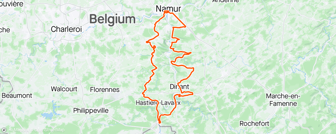 Map of the activity, Namur! 🤩