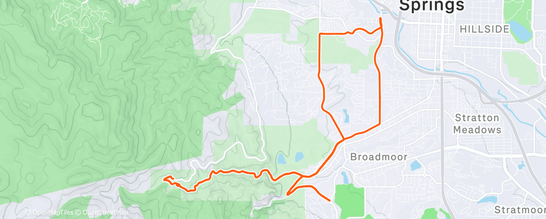 Map of the activity, Sortie vélo le midi