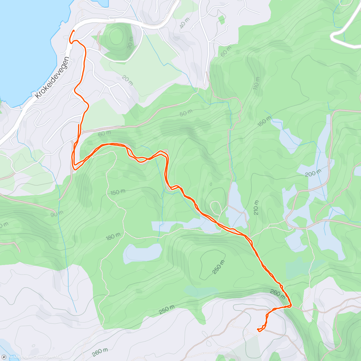 Map of the activity, Fanafjellet, Linken