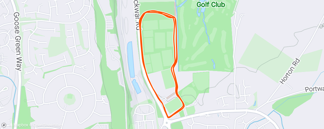 Map of the activity, Chipping Sodbury parkrun