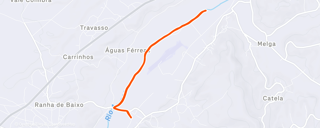 Map of the activity, Activação X-MAS Night Trail🌧️