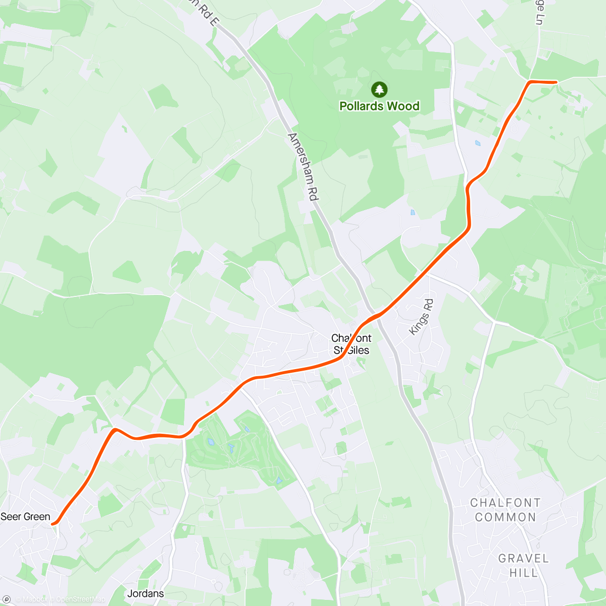 Map of the activity, Aborted trip to Henley. Spoke snapped 🥺
