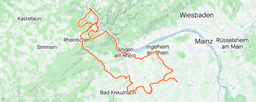 Carte de l'activité Mittagsradfahrt