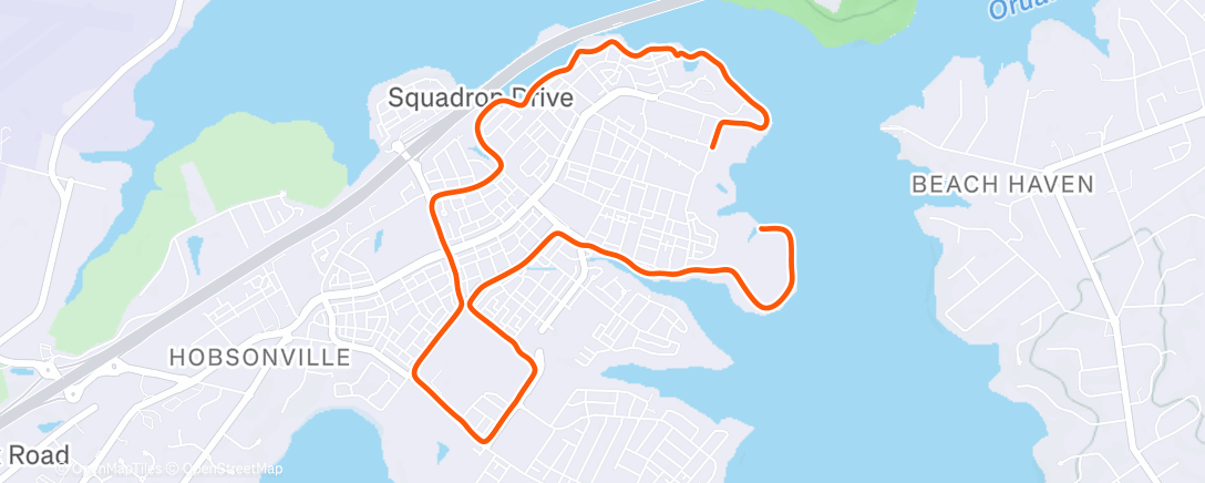 Map of the activity, Morning Run