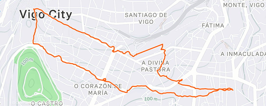 Карта физической активности (Caminata a la hora del almuerzo)