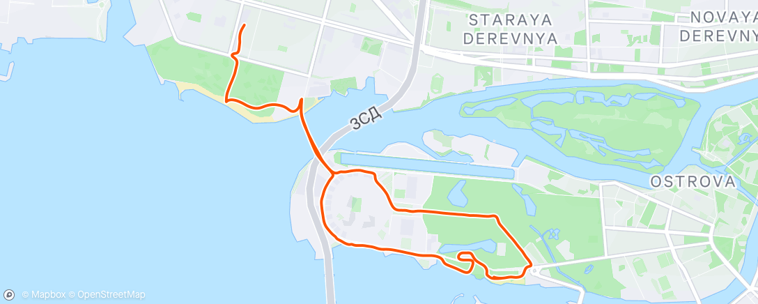 Map of the activity, Afternoon Walk