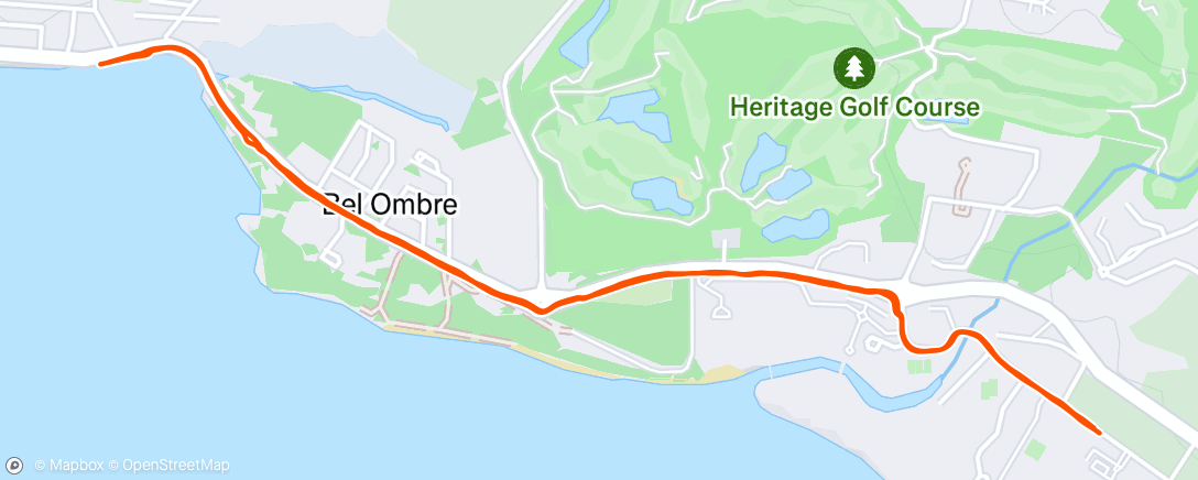 Map of the activity, Дневной забег