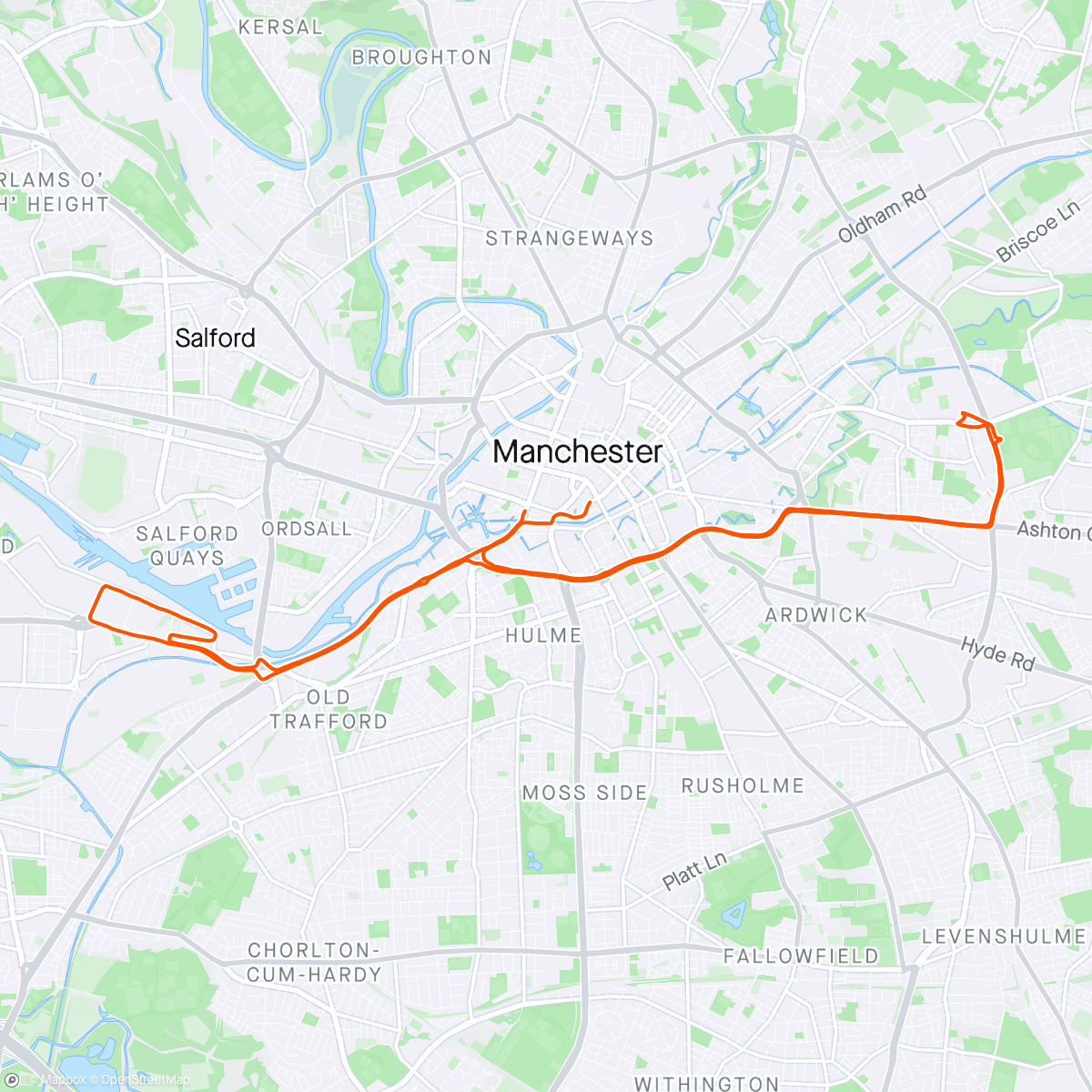 Карта физической активности (Bupa half marathon)