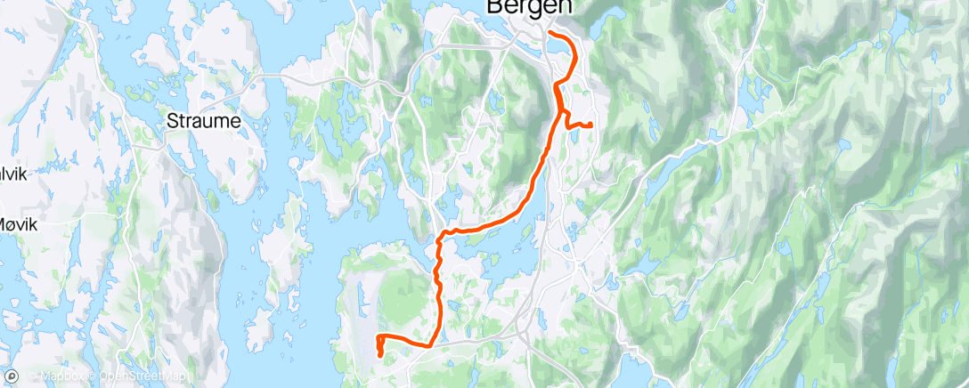 Map of the activity, Flesland