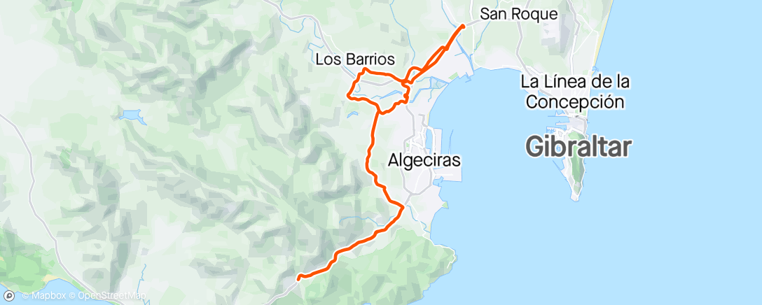 Map of the activity, Los Barrios-Cuarton