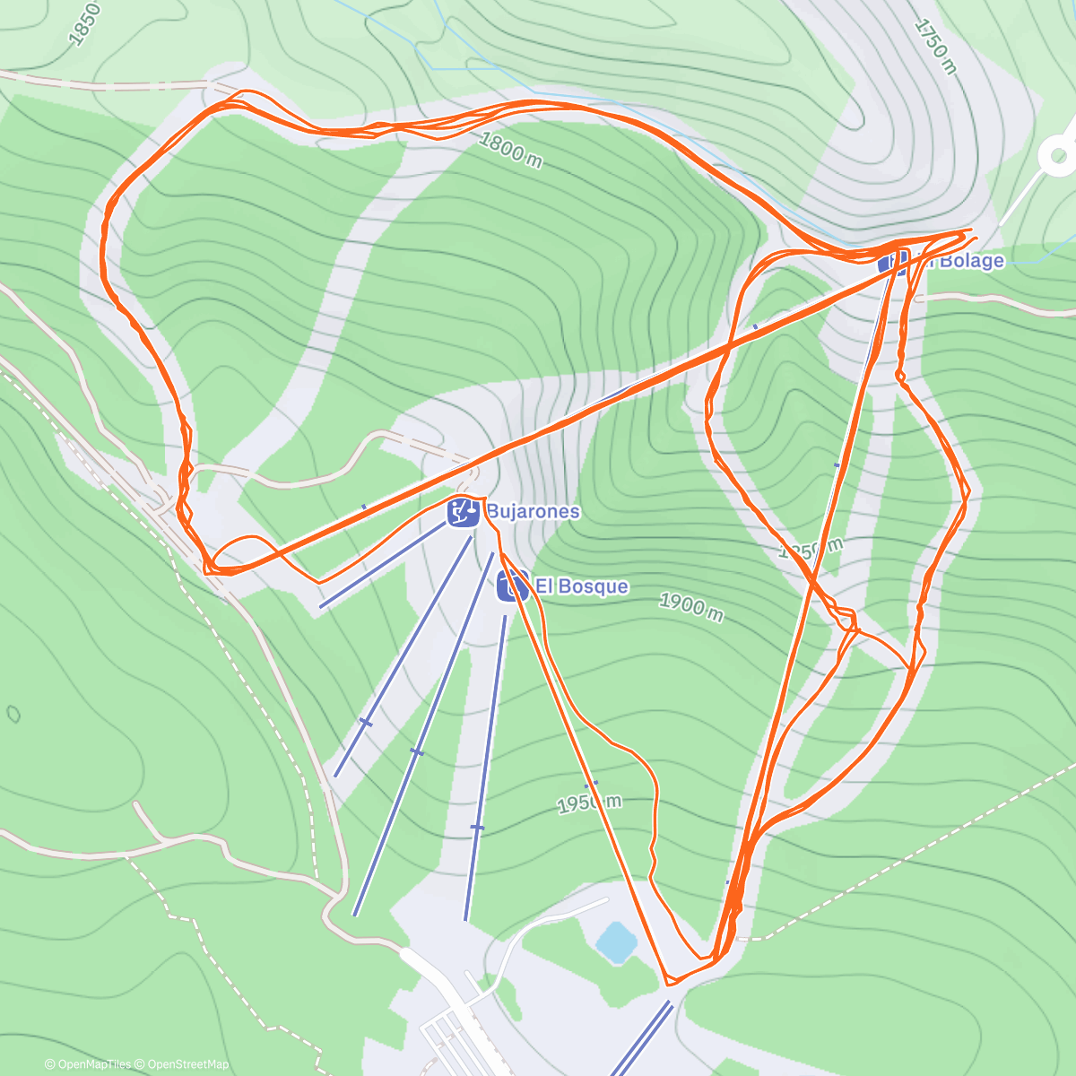 Карта физической активности (Valdelinares 🎿)