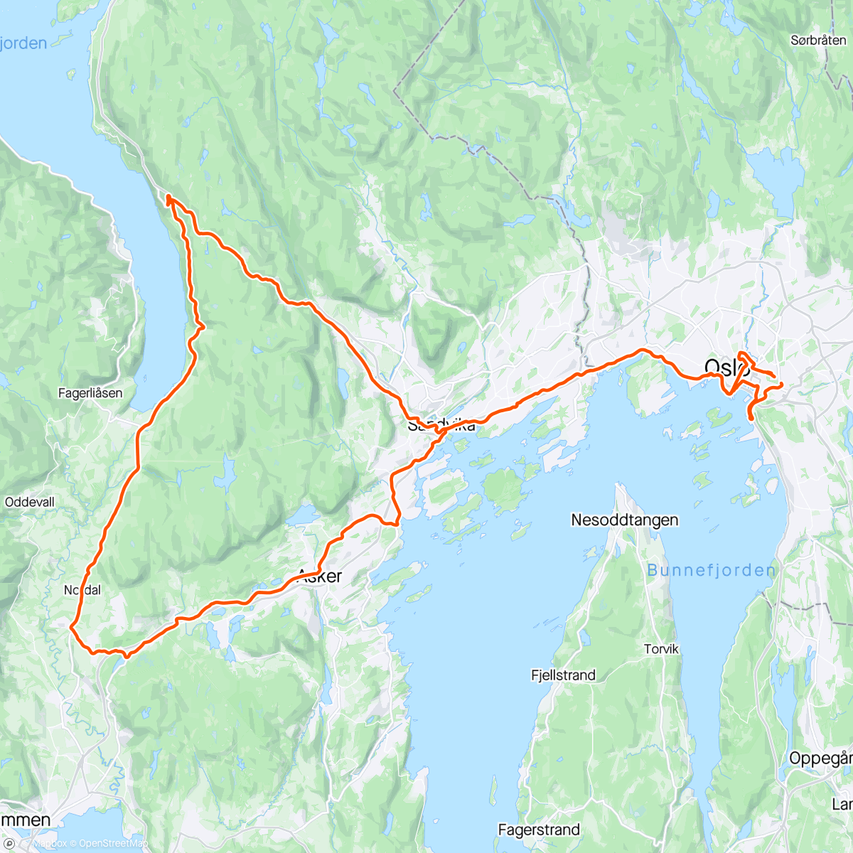 Map of the activity, Sollihøgda med Torgeir