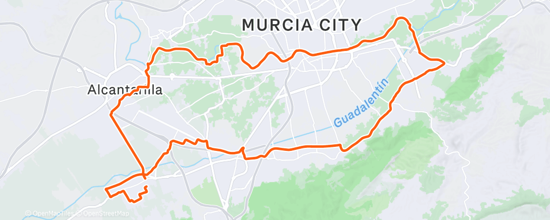 Карта физической активности (Bicicleta de gravilla vespertina)