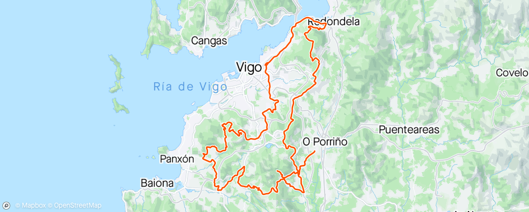 Mappa dell'attività Bicicleta a la hora del almuerzo