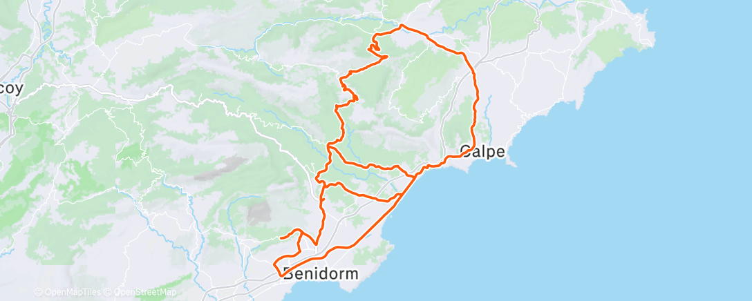 Map of the activity, Morning Ride
