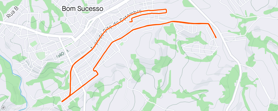 Mapa de la actividad (Tarde Ciclismo)