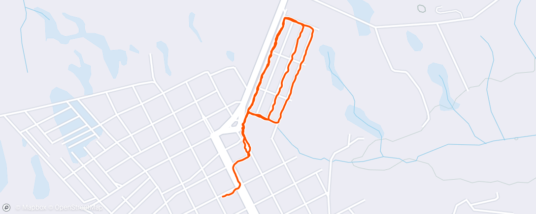 Map of the activity, Simples caminhada