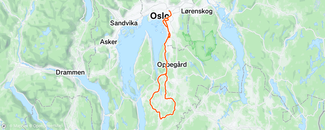 Map of the activity, Morning Ride
