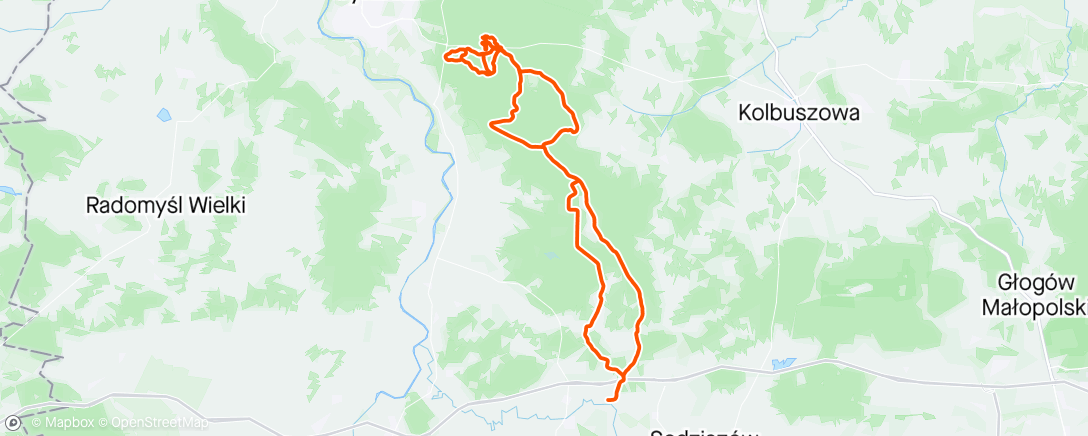 Map of the activity, Afternoon Mtb Ride
