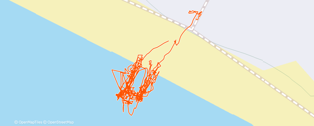 Map of the activity, Rented a board and tried to catch some baby waves 🏄‍♀️