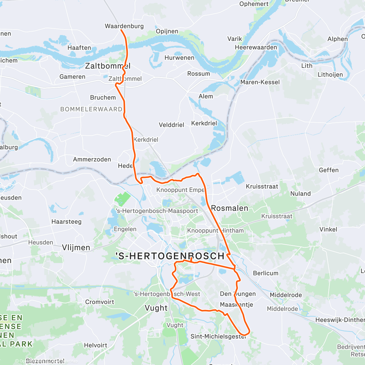 Карта физической активности (Direct afgestraft door 7 min te kort te fietsen 🥲)