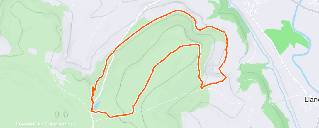 Map of the activity, Bracing Blorenge walk