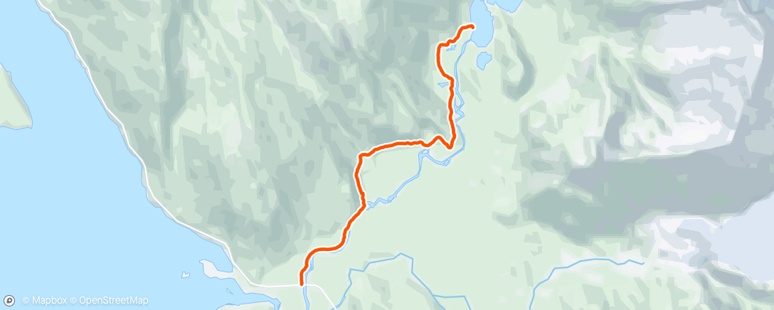 Map of the activity, Backpack out from Eagle Glacier Cabin