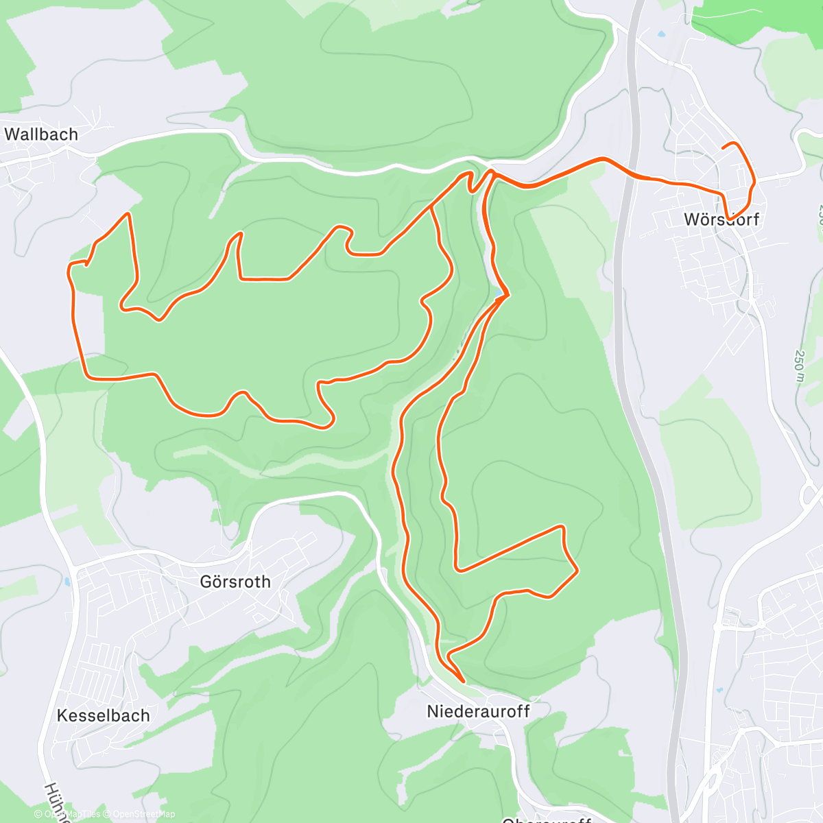 Map of the activity, Lokale Kippel
