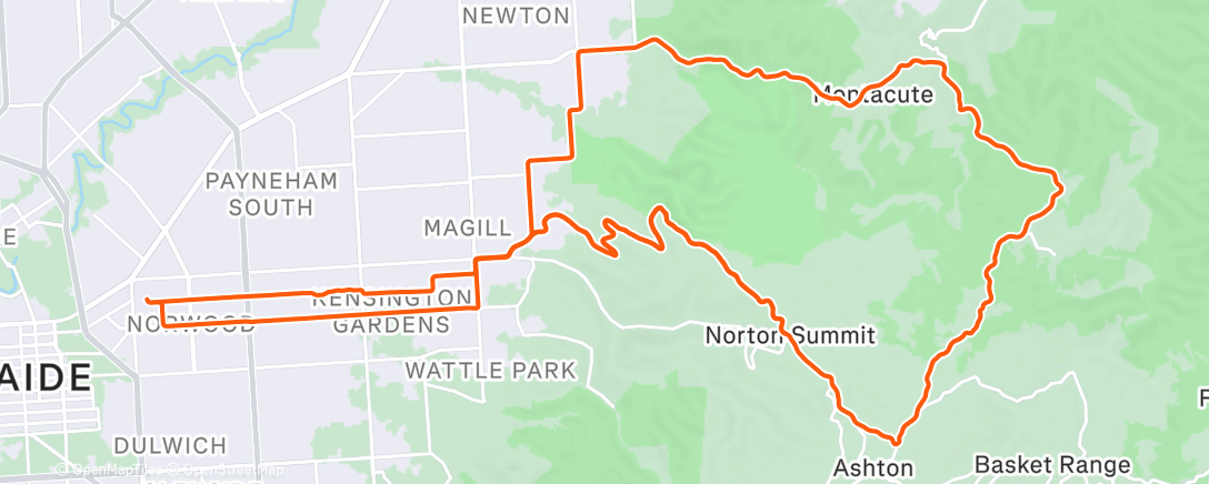 Карта физической активности (Cycling)