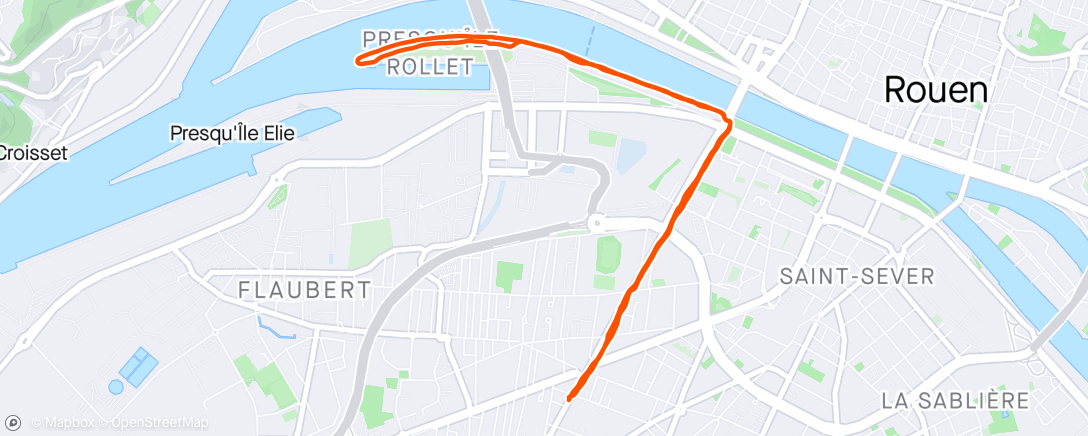 Map of the activity, Rouen