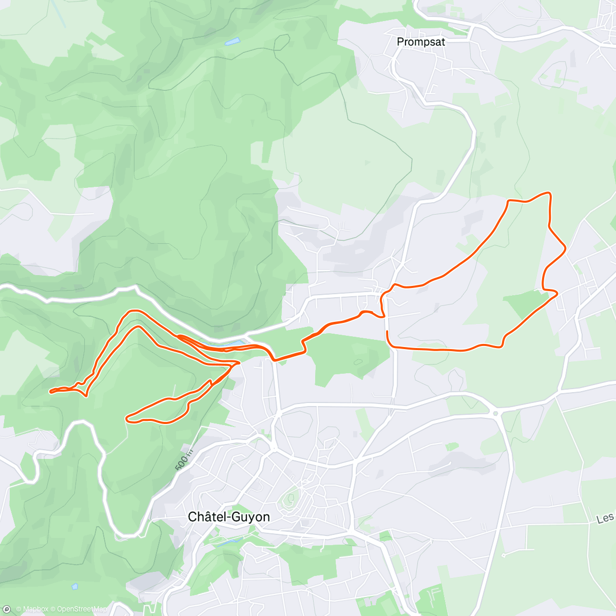 Map of the activity, Running avec les canicrosseuses... Et fin en solo