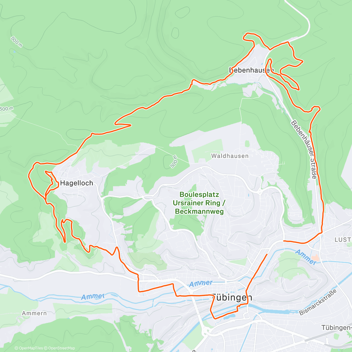 Map of the activity, Sonntagsrunde zu dritt ❄