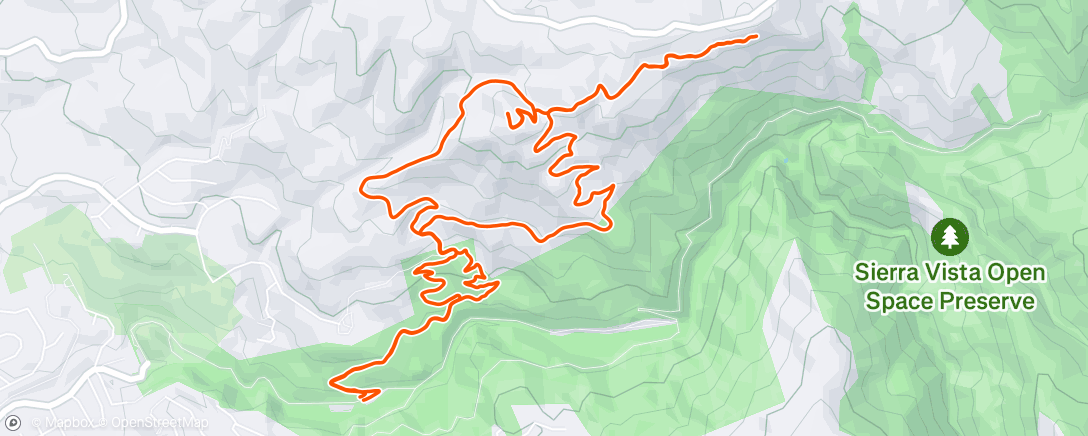 Map of the activity, Alum Rock Boccardo Loop