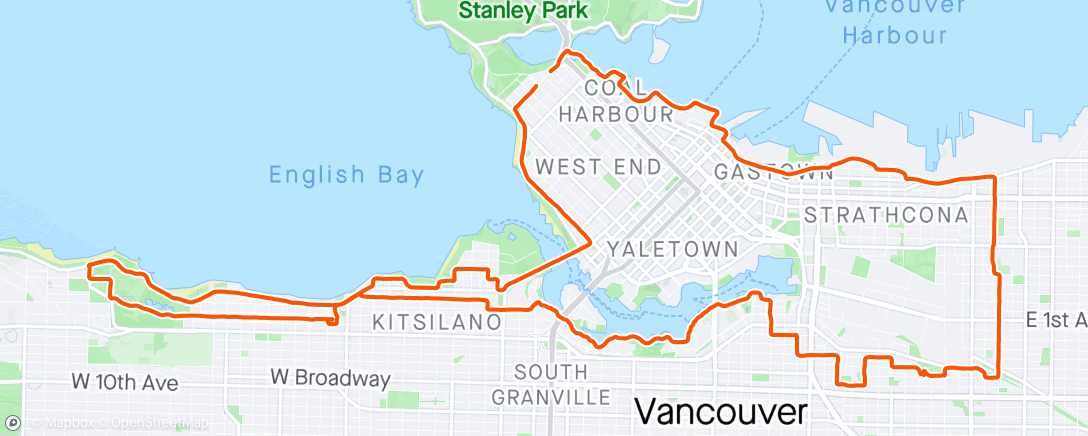 Kaart van de activiteit “A leisurely 30km after dinner ride”