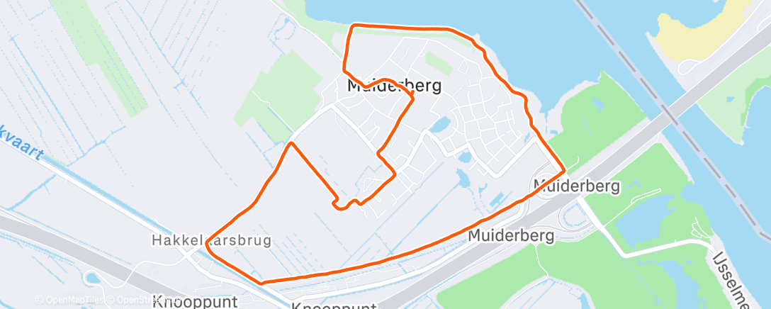 Map of the activity, Ochtendwandeling