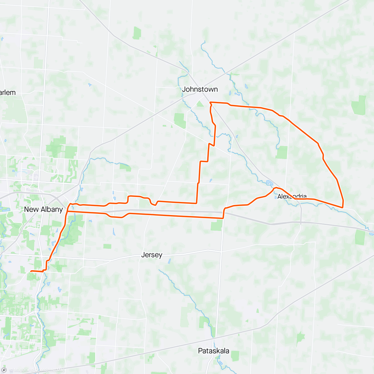 Map of the activity, Back in OH