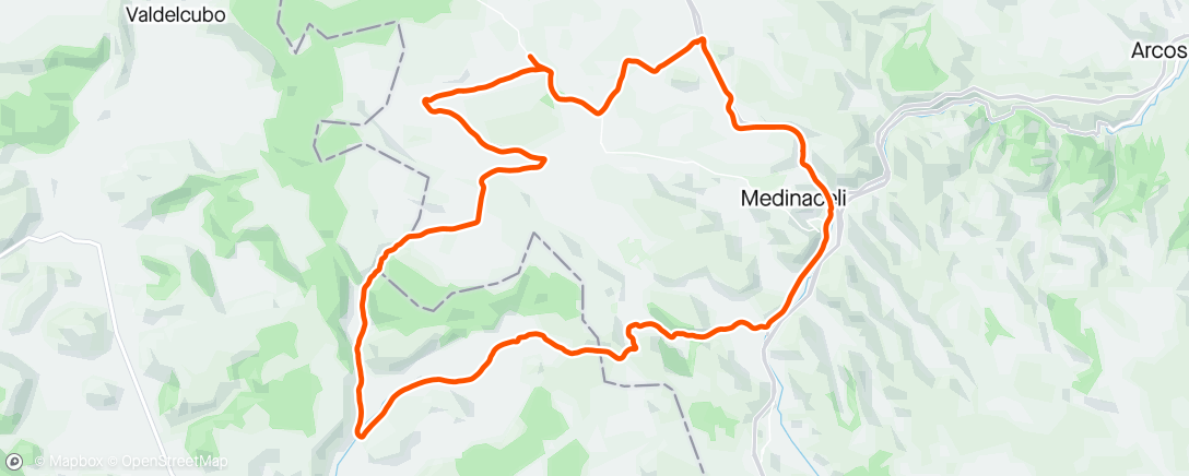 Map of the activity, Alcuneza-Torralba-Fuencaliente-Medina