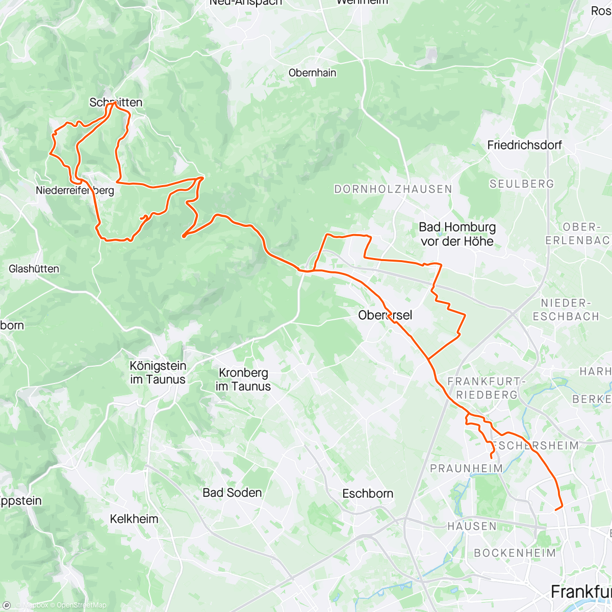 Map of the activity, Feldbergland