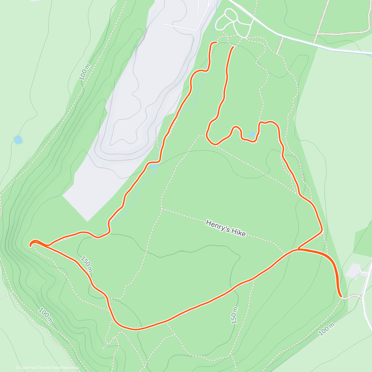 Map of the activity, Haughmond Hill parkrun